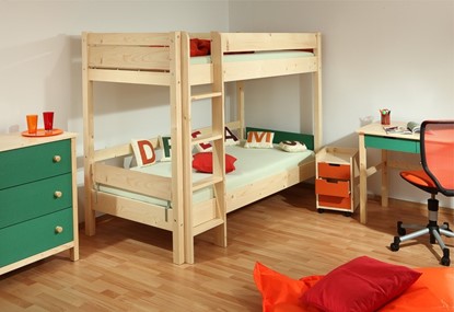 Dětská patrová postel Keyly přírodní Gazel