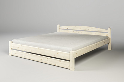 Dřevěná postel Thorsten 180 Nízké čelo